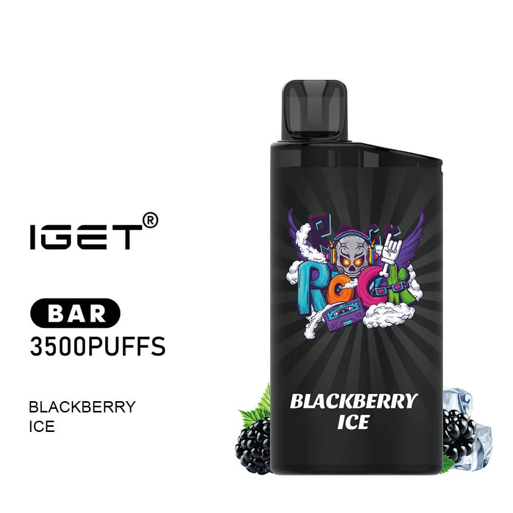 iGET Bar 3500 Puff blackberry ice vape