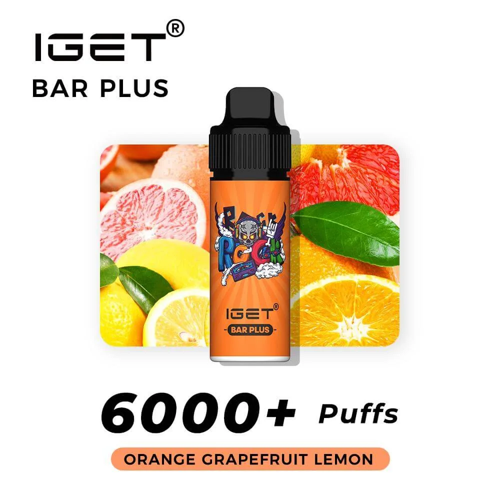 iGET Bar Plus 6000 Puff orange grapefruit lemon